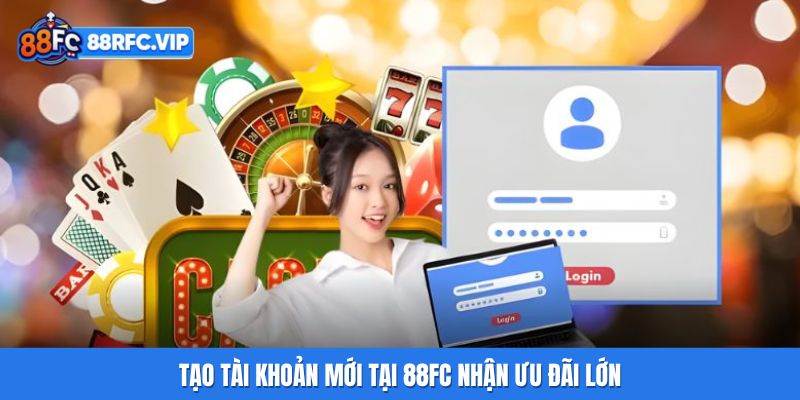 Tạo tài khoản mới tại 88FC nhận ưu đãi lớn