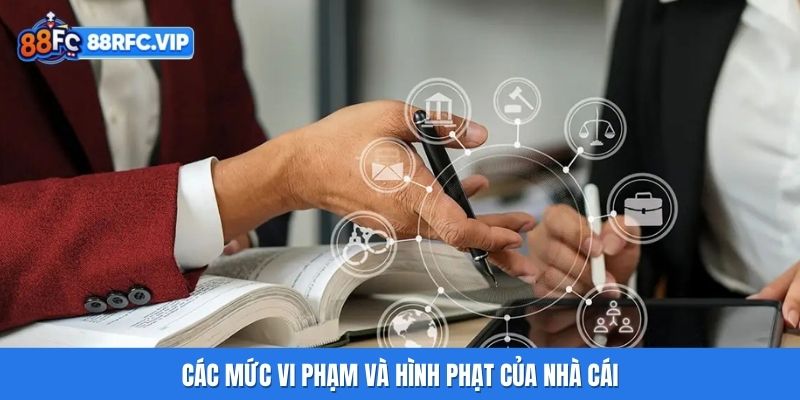 Các mức vi phạm và hình phạt của nhà cái