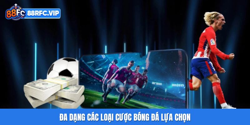 Đa dạng các loại cược bóng đá lựa chọn
